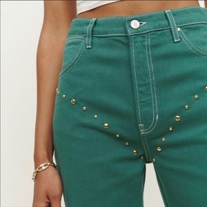 Reformation Cowboy Studded Pants